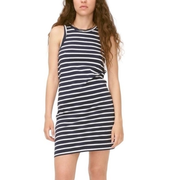 J. Crew Knit Cutaway Mini Striped Nautical Preppy Casual Dress Sz S - Picture 1 of 12